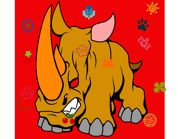 Dibujo Rinoceronte II pintado por mirkonicol