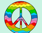 Dibujo Símbolo de la paz pintado por alicia33