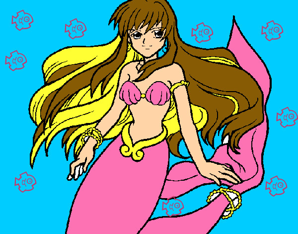 Dibujo Sirena pintado por tonka123