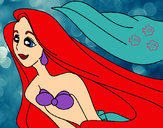 Dibujo Sirenita Ariel pintado por Albi1D