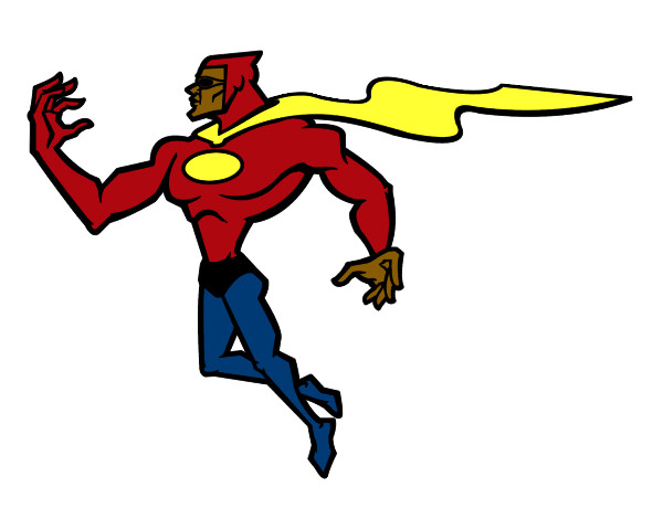 Dibujo Superhéroe poderoso pintado por Alberto23