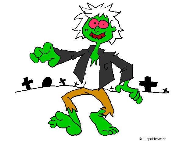 Dibujo Zombie 1 pintado por LEUYDANILO