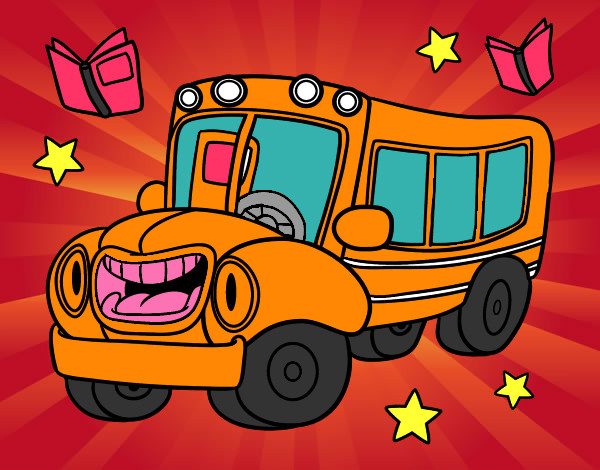 Dibujo Autobús animado pintado por MINUTO