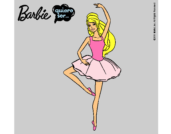 Dibujo Barbie bailarina de ballet pintado por Lariis