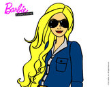 Dibujo Barbie con gafas de sol pintado por Lariis