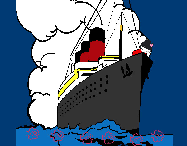 Dibujo Barco de vapor pintado por Jose7891