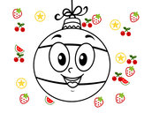 Dibujo Bola de árbol de Navidad pintado por jeshua077