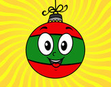 Dibujo Bola de árbol de Navidad pintado por sara3215