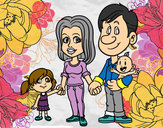 Dibujo Familia feliz pintado por sebas2006