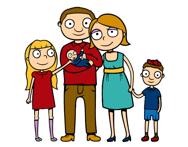 Dibujo Familia unida pintado por somacriva