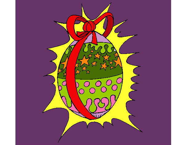 Dibujo Huevo de pascua brillante pintado por julian03ro