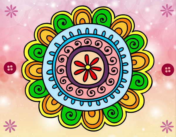 Dibujo Mandala alegre pintado por Andrea1010