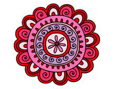 Dibujo Mandala alegre pintado por marchzoila