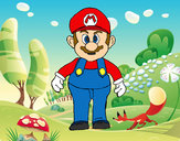 Dibujo Mario pintado por pokecris