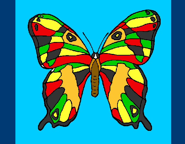 Dibujo Mariposa 7a pintado por +black1