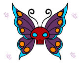 Dibujo Mariposa Emo pintado por huesitos
