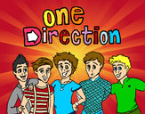 Dibujo One Direction 3 pintado por Dianita312