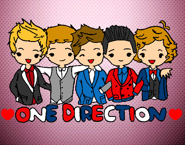 Dibujo One direction pintado por vannne1D