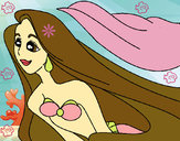 Dibujo Sirenita Ariel pintado por Mariana26