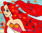 Dibujo Sirenita Ariel pintado por valeria21