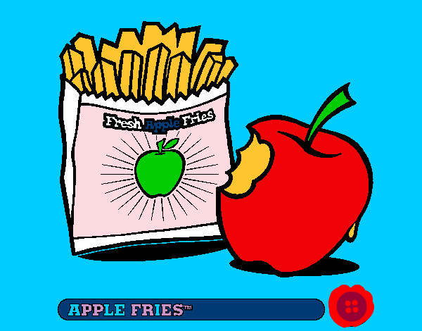Dibujo Apple fries pintado por DerpyHOves