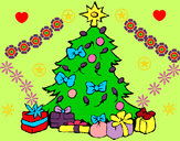 Dibujo Árbol de navidad pintado por 21-09Lulu