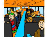 Dibujo Autobus escolar pintado por Jose7891
