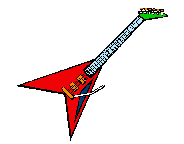 Dibujo Guitarra eléctrica II pintado por sandiego3
