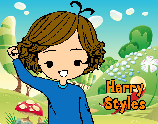 Dibujo Harry Styles pintado por 1Dpasion