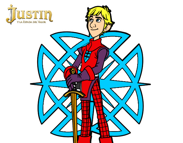 Dibujo Justin y la espada del valor pintado por AdrianM