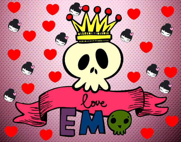 Dibujo Love Emo pintado por ALE1224