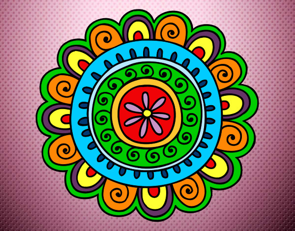 Dibujo Mandala alegre pintado por Violedavid