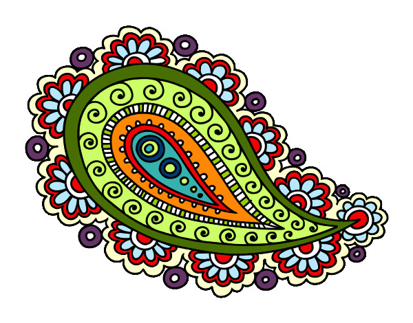 Dibujo Mandala lágrima pintado por cinthya22