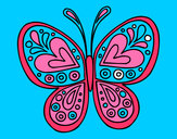 Dibujo Mandala mariposa pintado por hada2005