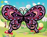 Dibujo Mariposa bonita pintado por Vale321