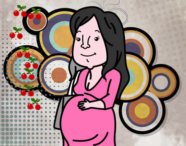 Dibujo Mujer embarazada pintado por Martina737