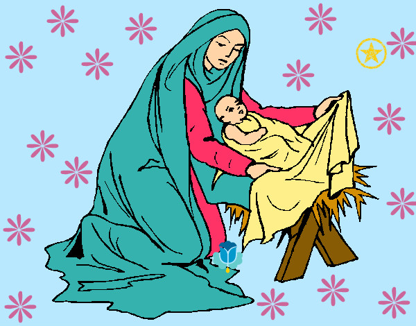 Dibujo Nacimiento del niño Jesús pintado por azmojpmz20
