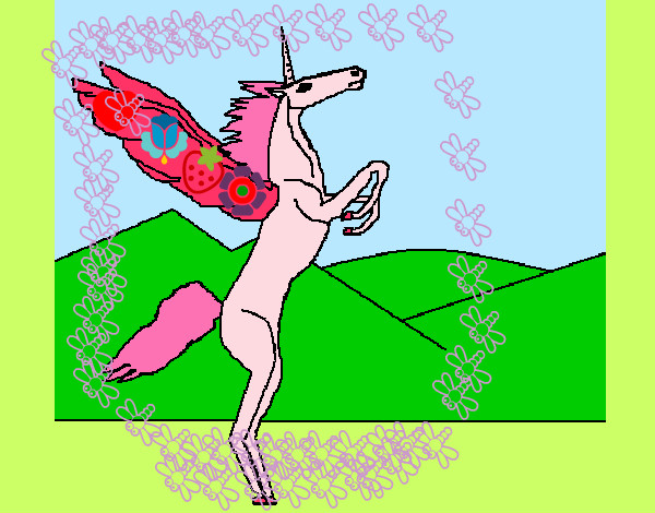 Dibujo Pegaso 2 pintado por unicorn