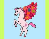 Dibujo Pegaso sobre dos patas pintado por unicorn
