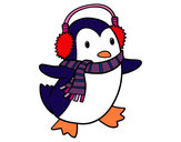 Dibujo Pingüino con bufanda pintado por mariam24
