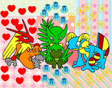 Dibujo Pokémons pintado por molio