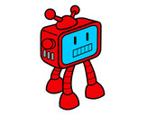 Dibujo Robot televisivo pintado por Reyale