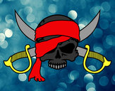 Dibujo Símbolo pirata pintado por sandiego3