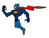 Dibujo Superhéroe poderoso pintado por sandiego3
