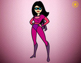 Dibujo Superheroina pintado por mariam24