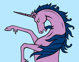Dibujo Unicornio salvaje pintado por unicorn