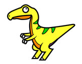 Dibujo Velociraptor bebé pintado por mateostimo