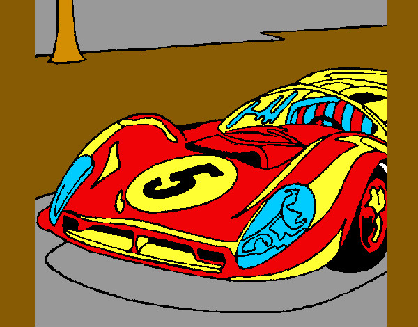 Dibujo Automóvil número 5 pintado por pacocarpa