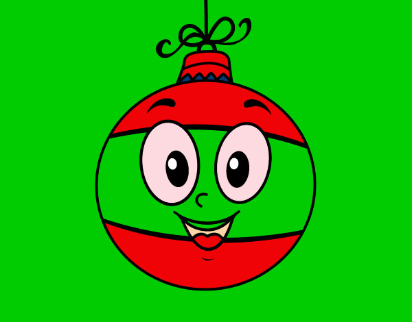 Dibujo Bola de árbol de Navidad pintado por Mamiteamo