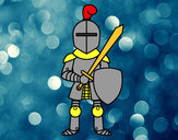 Dibujo Caballero con espada y escudo pintado por Judith5201